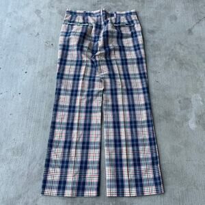 Vintage haggar plaid flare pants trousers